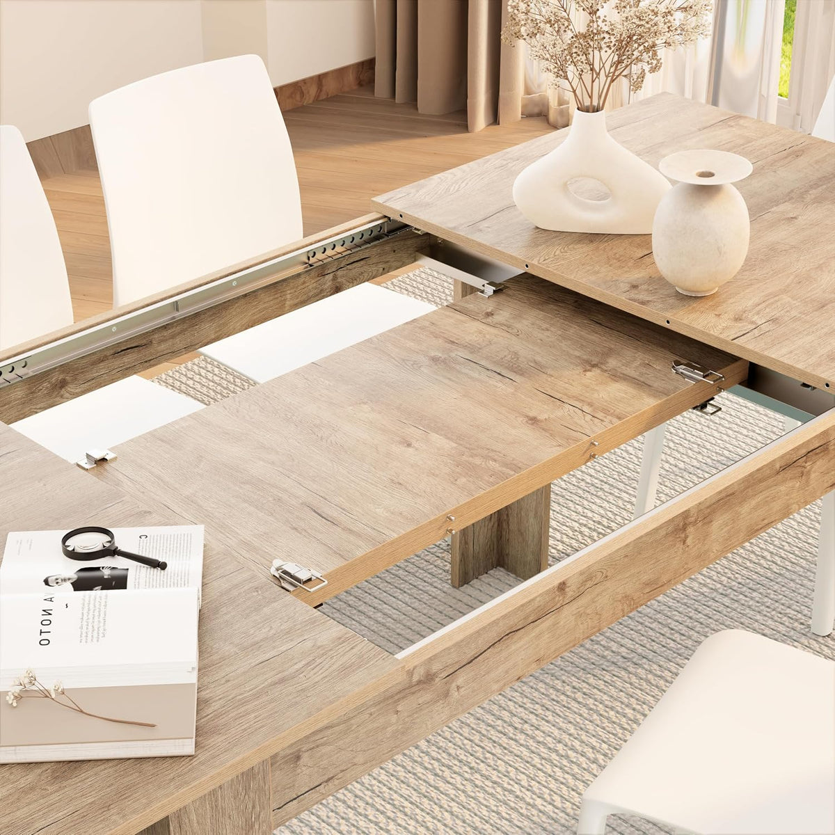 Oak Extendable Dining Table
