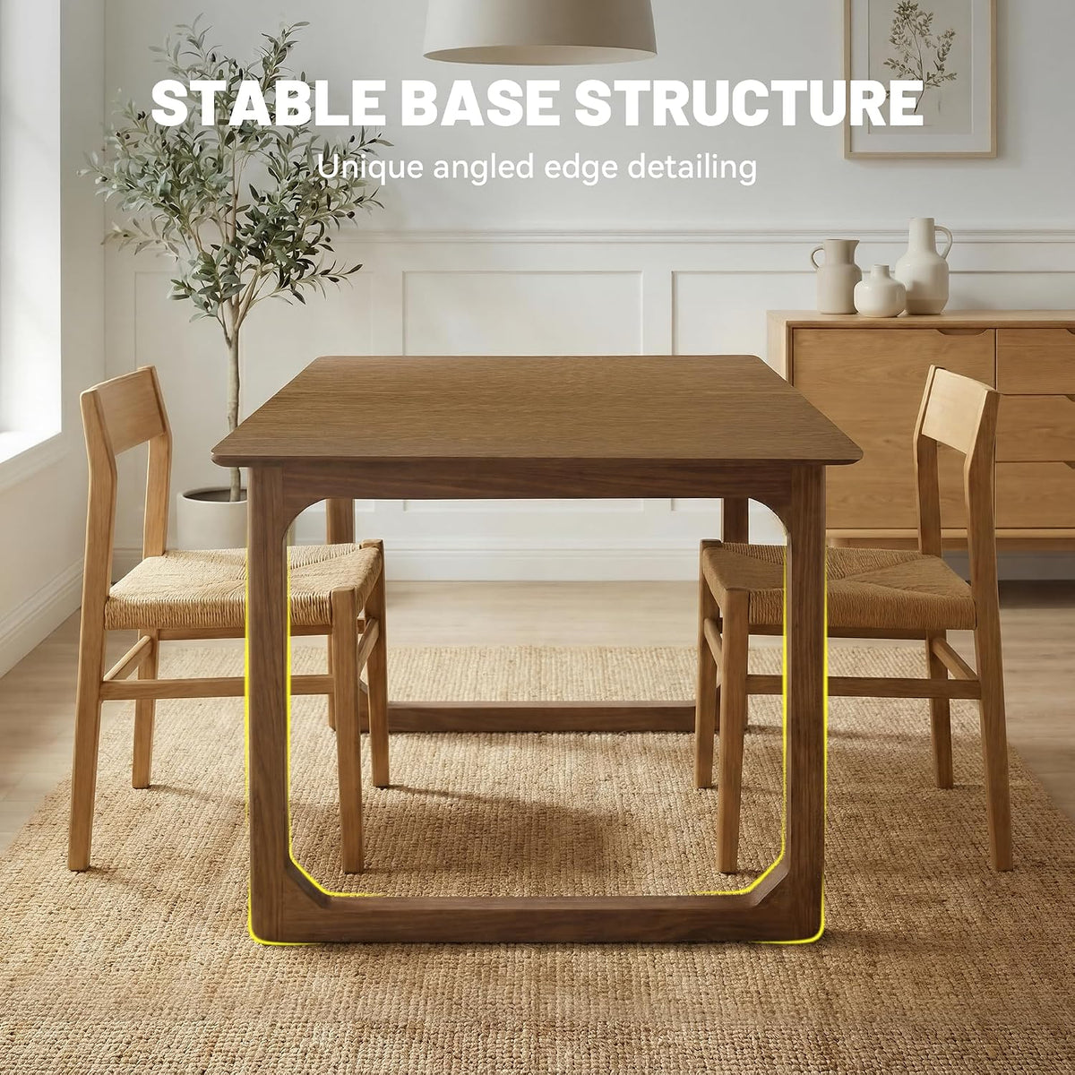 Walnut Farmhouse Extendable Dining Table