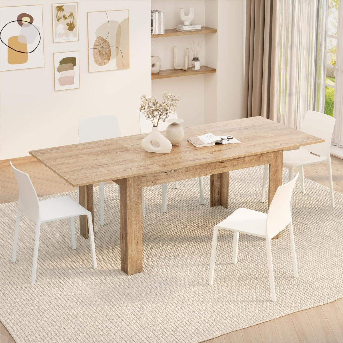 Oak Extendable Dining Table